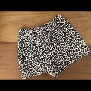 PrettyLittleThing Animal Print High-Rise Shorts